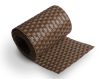 Polyrattan privacy tape 80 meter roll light brown wind deflector that can be tied to a fence