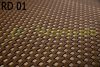 Polyrattan privacy tape 80 meter roll light brown wind deflector that can be tied to a fence
