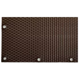 Polirattan belátásgátló szélfogó erkélyre 90x2000 cm teraszra időjárásálló árnyékoló világos barna
