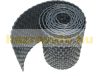 Polyrattan privacy tape, 40 meter roll, light gray wind deflector that can be strung into a fence 