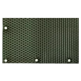 Polirattan belátásgátló szélfogó erkélyre 100x300 cm teraszra időjárásálló árnyékoló zöld szín rögzí