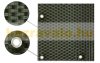 Polirattan anti-view windbreak for balcony 100x300 cm for terrace weatherproof shade green color with fasteners