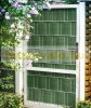 Polyrattan privacy tape 255 cm long 19 cm high green color Wind deflector that can be attached to a fence