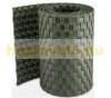 Polyrattan privacy tape 255 cm long 19 cm high green color Wind deflector that can be attached to a fence