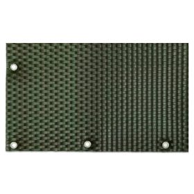   Polirattan belátásgátló szélfogó erkélyre 90x300 cm teraszra időjárásálló árnyékoló zöld szín rögzítőkkel ellátott