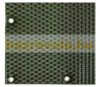 Polyrattan anti-view windbreak for balcony 90x300 cm for terrace weatherproof shade green color with fasteners