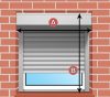 Aluminum shutter DIY for 120x90 window white beige or gray insulated aluminum lamella - Do it yourself! Can be assembled at home!