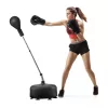 Reflex boxzsák állvánnyal 154 cm boxkörte, állítható magasság, komplett készlet boxkesztyűvel és pumpával