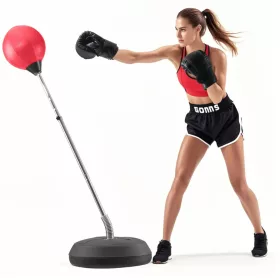   Boxzsák szett állítható reflex boxzsák kesztyűkkel gyerekeknek és felnőtteknek