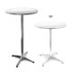 Event table adjustable height 70-110 cm high 60 cm table top Ø 5.8 cm tube diameter folding stainless elbow metal table 