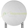 Event table, set of two, made of white MDF material, 110 cm high, 60 cm in diameter, for example weddings, standing receptions, garden parties
