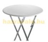 Rendezvény asztal MDF anyagból 110 cm magas 60 cm átmérőjű például esküvő, álló fogadás kerti parti