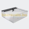 Stainless steel mailbox with name window, inox letterbox, simple appearance