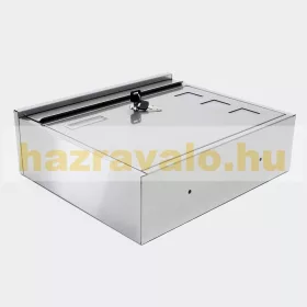   Rozsdamentes acél postaláda névtartó ablakkal inox levélszekrény egyszerű megjelenés