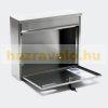 Stainless steel mailbox with name window, inox letterbox, simple appearance