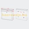Rozsdamentes acél postaláda szálracsiszolt modern megjelenés 