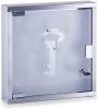 Stainless steel key cabinet fashionable glass key holder 30x30x6 cm