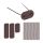 Privacy fixing set 52 pcs of brown shade fixing wire and clips