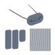 Privacy fixing set 52 gray shade fixing wires and clips