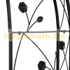 Metal plant runner, black, 256x39x72 cm