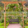 Wooden rose arbor plant runner 230x162x79 cm 70 kg load capacity 