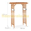 Wooden rose arbor plant runner 230x162x79 cm 70 kg load capacity 