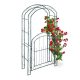 Rose-shaped plant runner with gate, dark green 215x115x43 cm