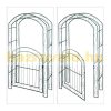 Rose-shaped plant runner with gate, dark green 215x115x43 cm