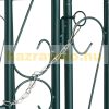 Rose-shaped plant runner with gate, dark green 215x115x43 cm