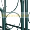 Rose-shaped plant runner with gate, dark green 215x115x43 cm