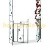 Rose-shaped plant runner with dark green leaf pattern gate 230x113.5x36.5 cm