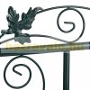 Rose-shaped plant runner with dark green leaf pattern gate 230x113.5x36.5 cm