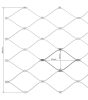 Rozsdamentes acél drótháló 60x104 mm-es szemmérettel – vízszintes tájolás, 1,5 mm huzalvastagság, 800 mm szélesség