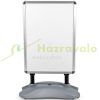 Billboard with spring base. Notice board Stop sign for A1 size poster. 113 cm high poster stand with stable base 