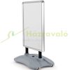 Billboard with spring base. Notice board Stop sign for A1 size poster. 113 cm high poster stand with stable base 