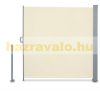 Térelválasztó kihúzható paraván 300x160 cm vízlepergető szövet szélfogó szélvédő tört fehér szín 