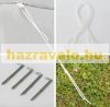 Kerti pavilon sörsátor láb és feszítő zsinór rögzítő kampó elem sörsátor tartalék alkatrész