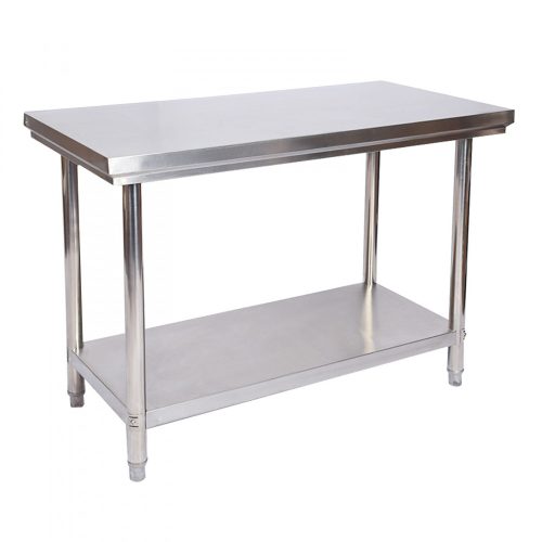 Inox munkaasztal 120x60cm SZÁLLÍTÁSI SÉRÜLT! rozsdamentes konyhai pult saválló anyagból készült asztal 