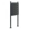 Condominium mailbox SHIPPING DAMAGED, DEFECTIVE LEGS! anthracite 6-piece outdoor rack group mailbox galvanized steel letterbox system 