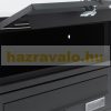 SZÁLLÍTÁS SÉRÜLT, HIBÁS LÁBAK! Társasházi postaláda antracit 6 darabos kültéri állványos csoportos postafiók horganyzott acél levélszekrényrendszer 