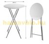 INJURED! Event table made of white MDF material, 110 cm high, 60 cm diameter, for example weddings, standing receptions, garden parties