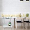 PRESENTATION PIECE, MISSING! Kitchen cart on wheels chrome kitchen cart with 2-level milk glass shelf