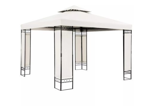 ALKATRÉSZ PONYVA! Kerti pavilon sörsátor modern stílusú szerelhető 3x4 méter bézs színben