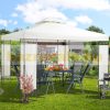 ALKATRÉSZ PONYVA! Kerti pavilon sörsátor modern stílusú szerelhető 3x4 méter bézs színben