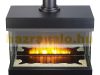 DELIVERY DAMAGED! Electric fireplace 60x50x30 cm nostalgic wall-mounted visual fireplace 3D flame effect