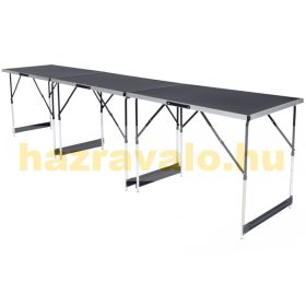   SZÁLLÍTÁS SÉRÜLT! Összecsukható asztal 3 db-os szett összekapcsolható kemping vásár vagy más alkalmi felhasználásra. Az asztalok összekapcsolhatóak.