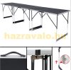 Folding table set of 3 can be connected for camping fair or other occasional use. The tables can be connected.