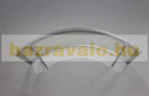Előtető alumínium tartóka átlátszó plexi borítással 120x160 cm