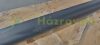 French balcony railing black powder-coated steel railing 128x90 cm 