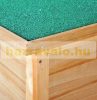 Wooden dog house 85 x 58 x 58 cm, SECOND CLASS! in natural wood-green color